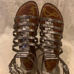Sam Edelman Kendra Metallic Gladiator Sandal Sz 10
